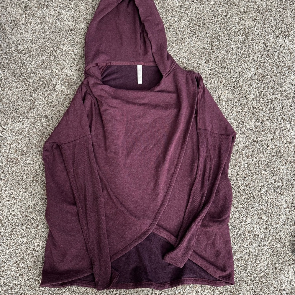 Athleta Purple‎ Wrap Hoodie Sweatshirt